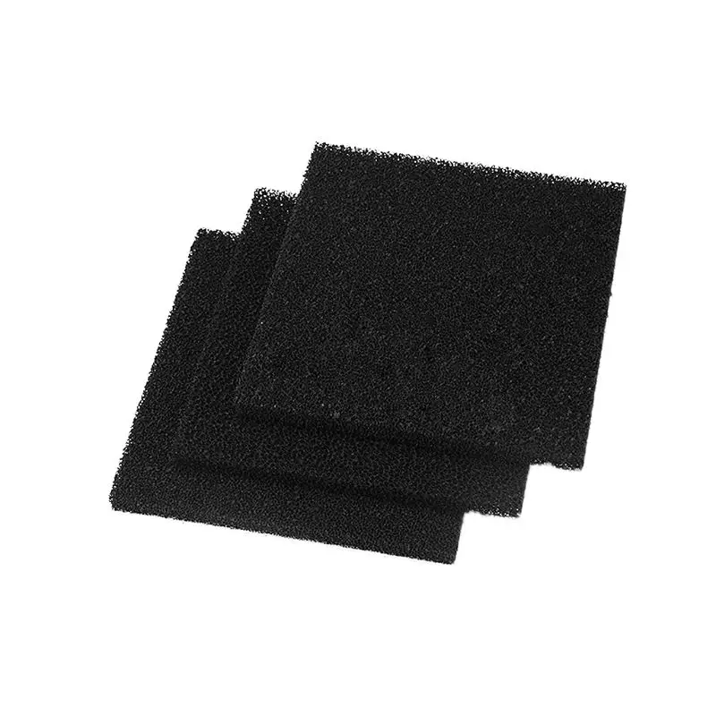 10pcs High Density Activated Carbon Foam Black Filter Solder Smoke Absorber ESD Fume Extractor 13cm for Air Filtration Tools