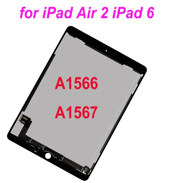 IPad Air shops 2 A1566 A1567 LCD Screen Digitizer Replacement, White