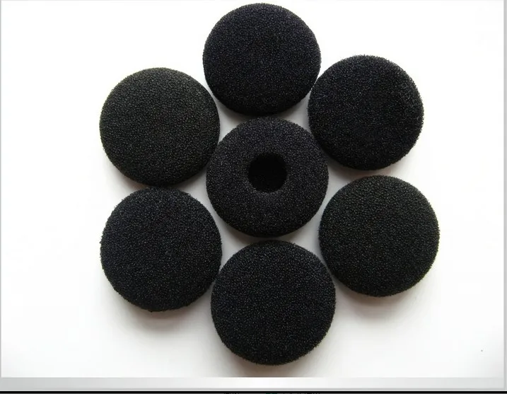 500 шт. Черные 18 мм поролоновые вкладыши вкладыши вкладыши сменные амбушюры губчатые крышки для MP3 MP4