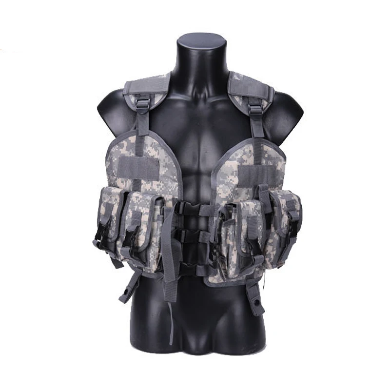 Tactical Camouflage Body Armor, Army Shooting Hunting Vests, Military Equipment, Airsoft, Paintball, Wargame, Outdoor Sport