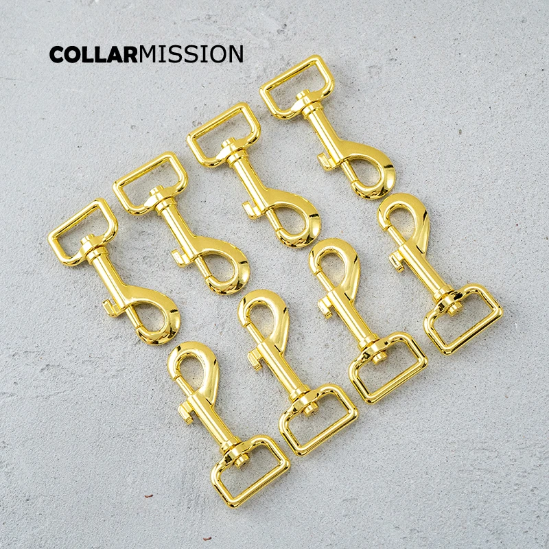 50psc/lot 25mm high quality electroplated yellow gold metal parts for dog collar dog leash accessories PK25HJ