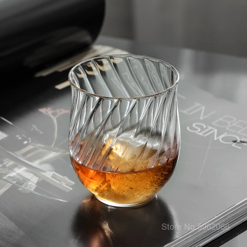 Northern Europe Light Luxury Scotch Whisky Snifter Graceful Tulip Copita Nosing Glass Tumbler Whiskey Brandy XO Wine Tasting Cup