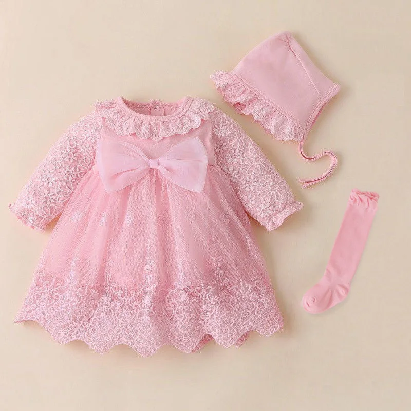 New born Baby Girl Princess Dress&Clothes Baby Baptism Dress 2020 Infant Christening Dress vestidos 0 3 6 9 months Kids Outfits