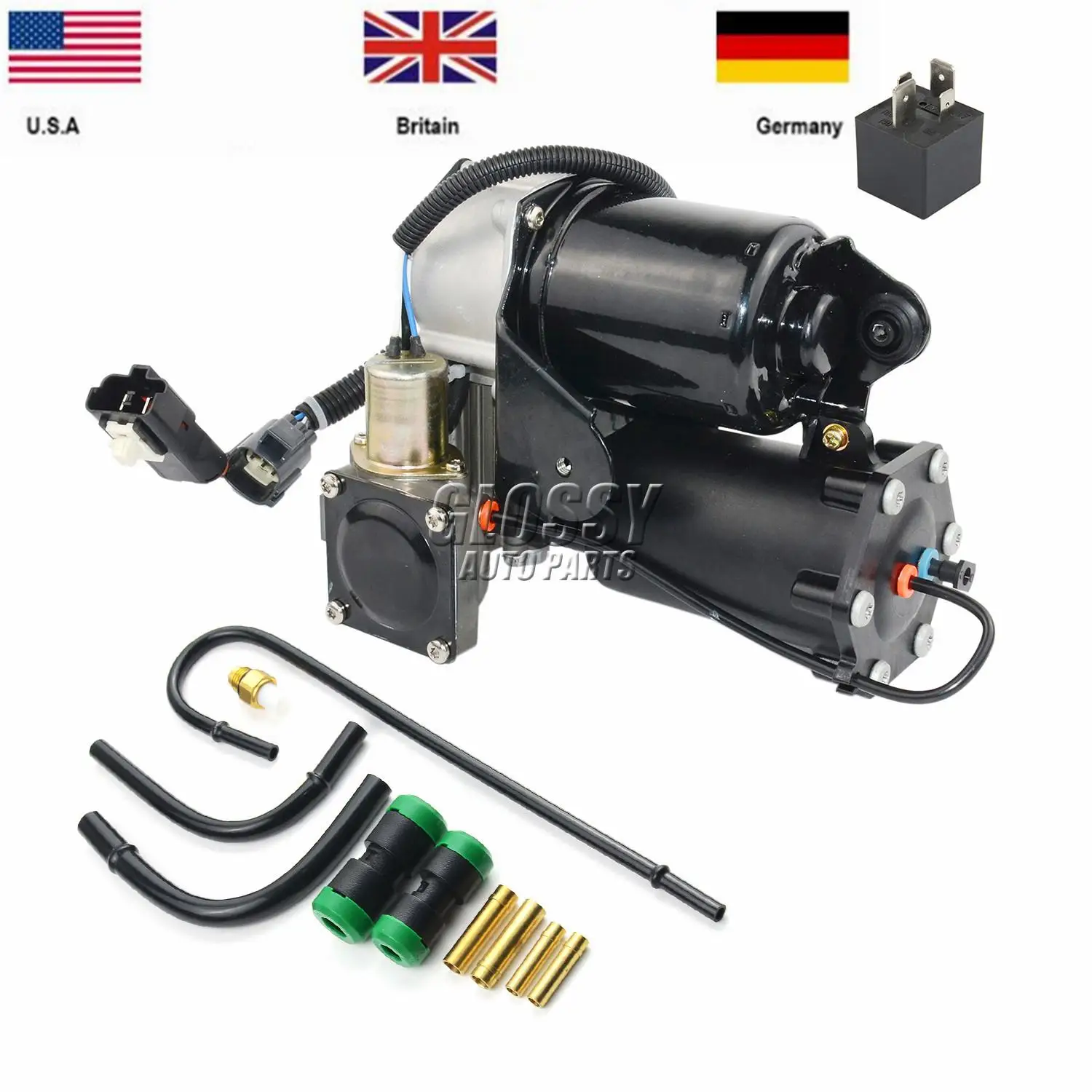 AP03 Hitachi Air Suspension Compressor & Pipe Kit for Land Rover Discovery 3 LR3 LR4 ,for Range Rover Sport LR023964