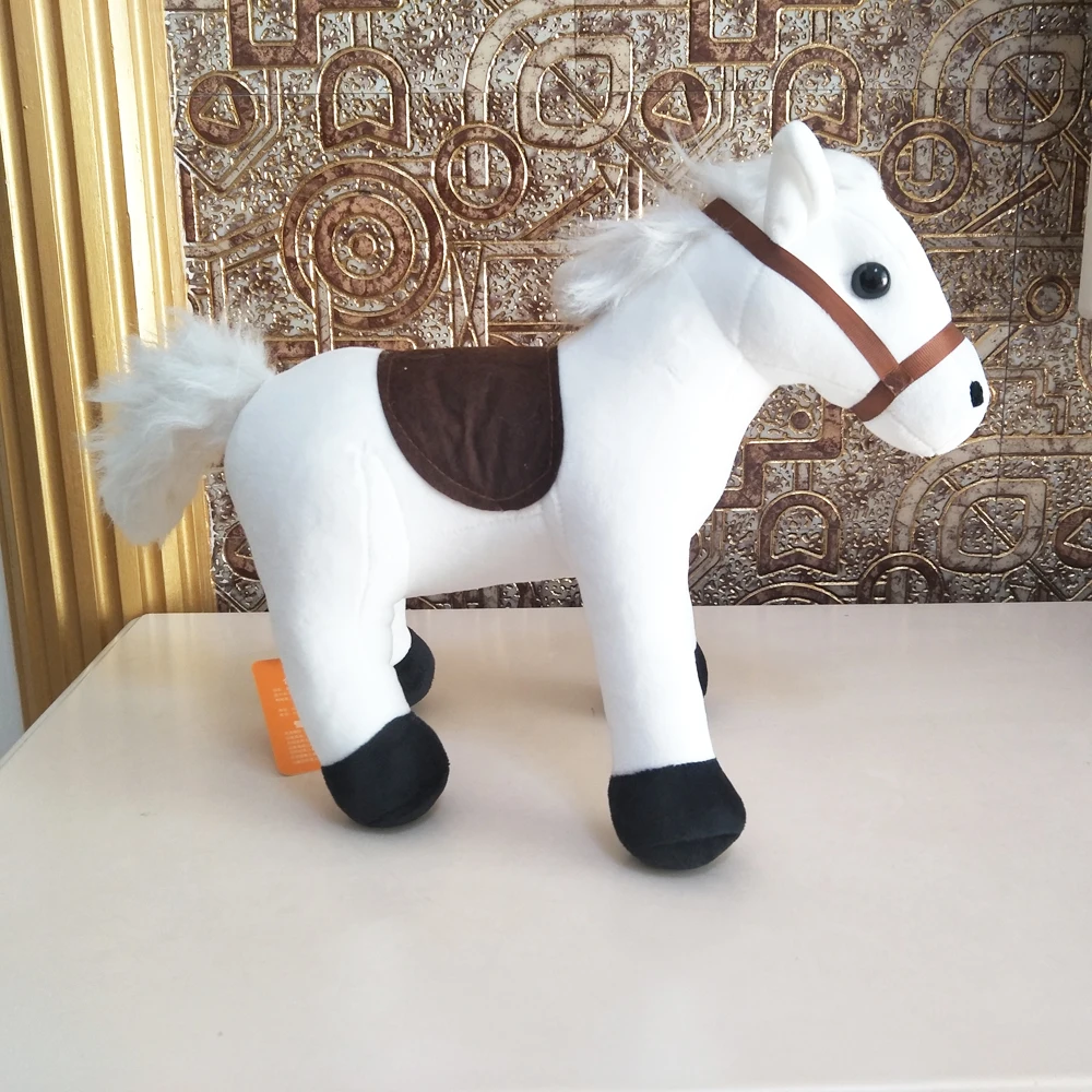 Children Plush Toys for Christmas Birthday gift cute cartoon simulation White Horse Baby Kid Stuffed Toy