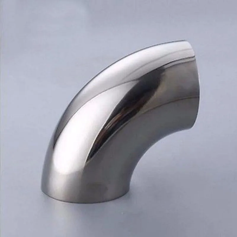 

129mm Pipe O/D 304 Stainless Steel Sanitary Butt Weld 90 Degree Elbow Bend Pipe Fitting For Home Brew Beer Exhaust