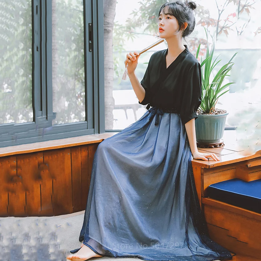和風着物ドレス,婦人服,伝統的な羽織侍衣装,シフォンスカート,カジュアル,ヴィンテージ,カワイイ,女の子のパーティーウェア