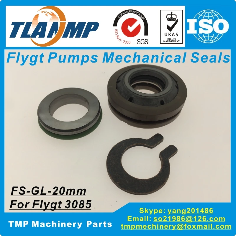 FS-GL-20 ( FS-G-L20 ) , FS-GU-20 ( FS-G-U20) ,Shaft 20mm TLANMP Fly-gt Mechanical Seals for Fly-gt 3085/3082-20 pumps