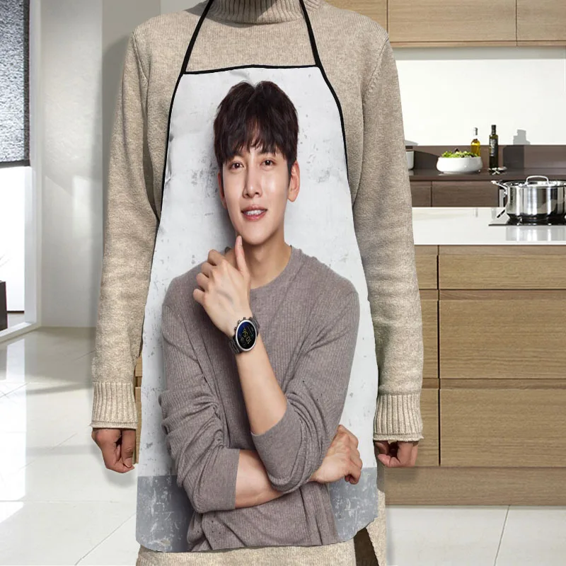 Ji Chang Wook  Apron Grill Kitchen Chef Apron Professional for BBQ, Baking, Cooking for Men Women 68X95cm