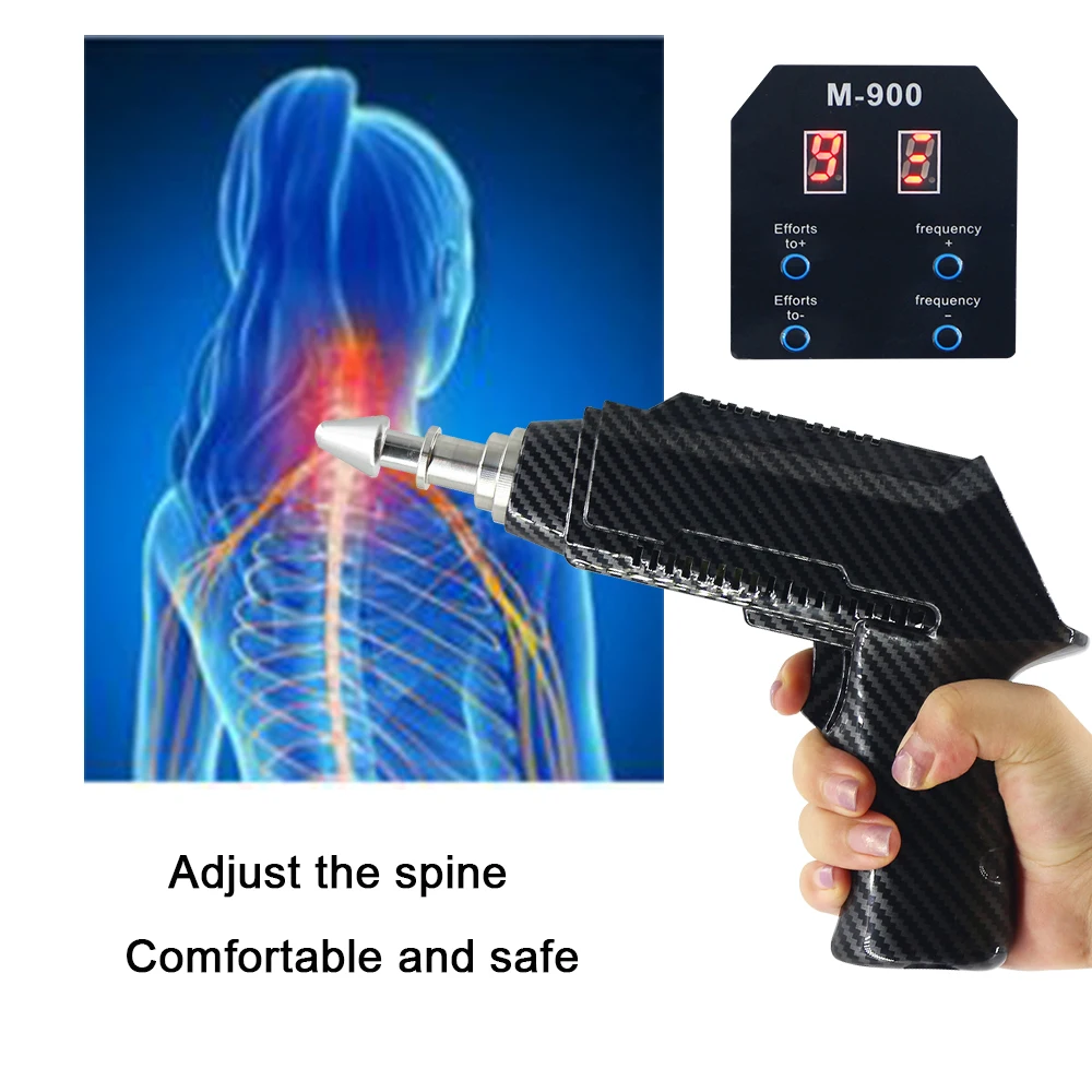 

Инструмент для регулировки хиропрактики, корректор для регулировки позвоночника, массажер для релаксации тела, электрический массажный пистолет, 6 головок, 900N