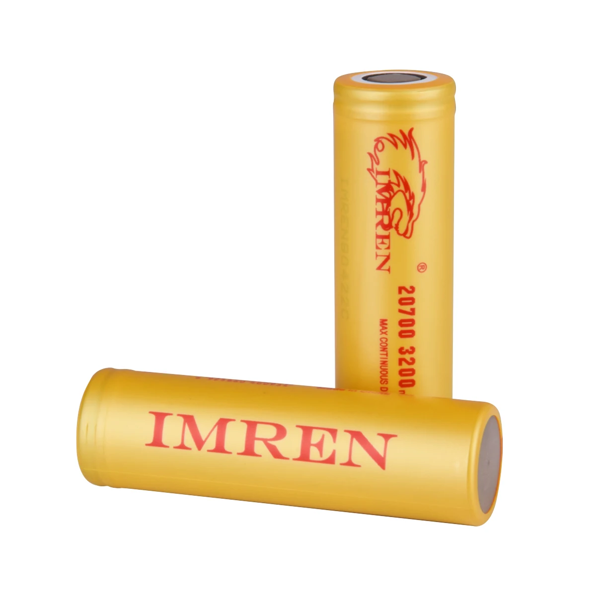 IMREN 20700 3.7V 3200mAh Rechargeable Li-ion Cylindrical Battery for Ebike Eletronic Power Flashlights Drone Headlamps RC Cars