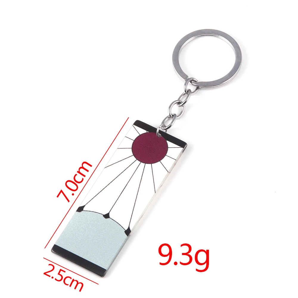 Anime Demon Slayer Keychain Kamado Tanjirou Acrylic Fashion Trend Key Ring For Earring For Women Men Gift Decoration Car Jewelry image 6
