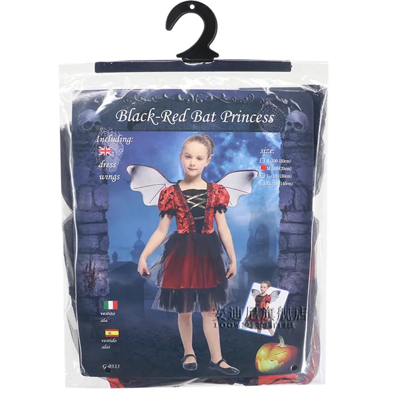 Kids Girl Fairy Batgirl Vampire Princess Costume New Year Christmas Carnival Halloween Fancy Dress Children Cosplay Clothes