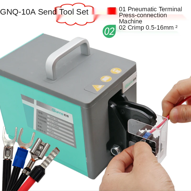 Herramienta de prensado neumática de escritorio, Terminal en frío, multimoho, herramienta de cableado opcional, máquina prensadora multifunción