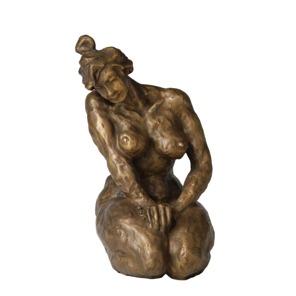 

Bronze Sculpture Nude Woman Female Statue Collectible Figurine Design Studio Decoration
