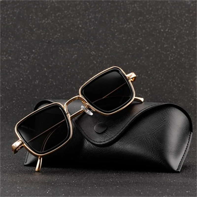 Steampunk Style Square Sunglasses Classic Gothic Men Women Brand Designer Square AlloyFrame Colorful Lens Goggles Sun Glasses