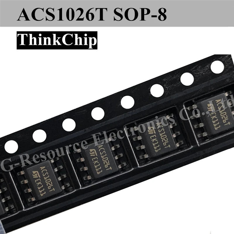 AC Switch IC Chips, Transistor, ACS1026T SOP-8, ACS102-6T1-TR, Original, Novo, 10pcs