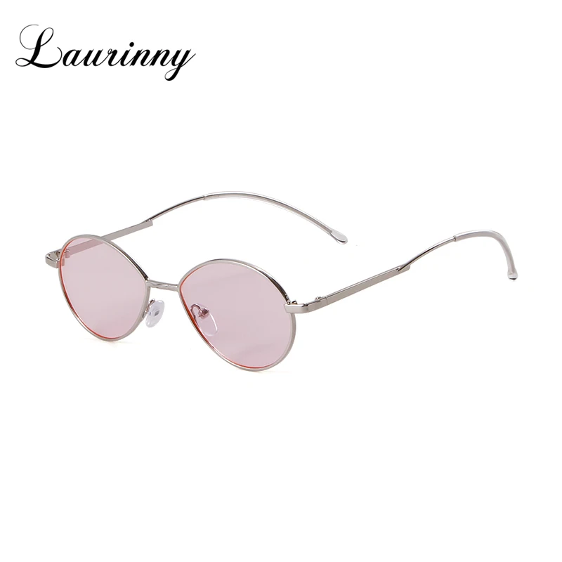 Small Fashion Metal Oval Sunglasses Women 2021 Brand Designer Men Retro 90s Vintage Slim Skinny Round Frame Sun Glasses Shades