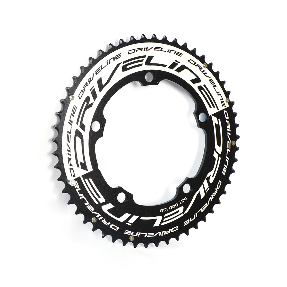 DRIVELINE road bike aluminum BCD 130mm 53T Chain Wheel TT - Time Trial 58T crankset  280g