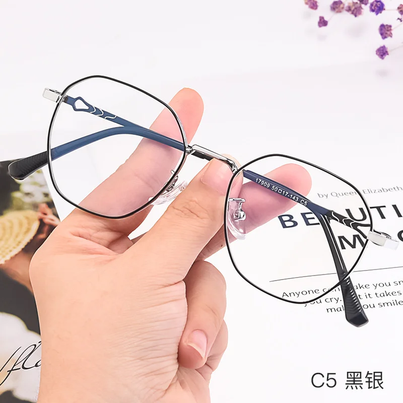 Metal Spectacle Beauty Eye Glasses For Women Men Polygonal Myopia Optical Frame Eyeglasses Oculos De Grau Gozluk Brillen Gafas