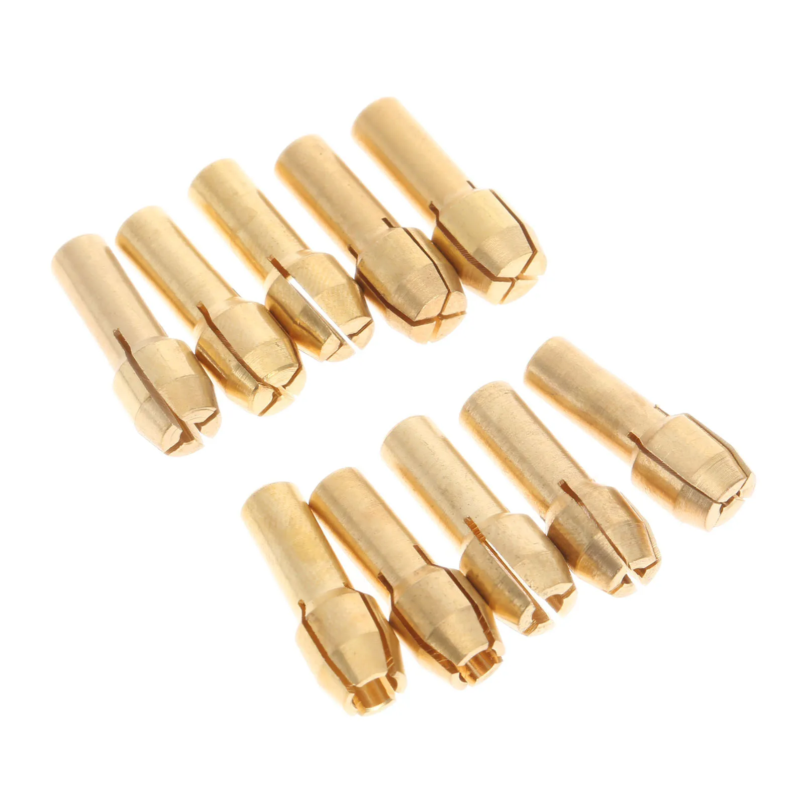 10Pcs 0.5mm-3.2mm Brass Drill Chuck Collets Bitsสำหรับเครื่องมือหมุนDremel 4.3mm Shank