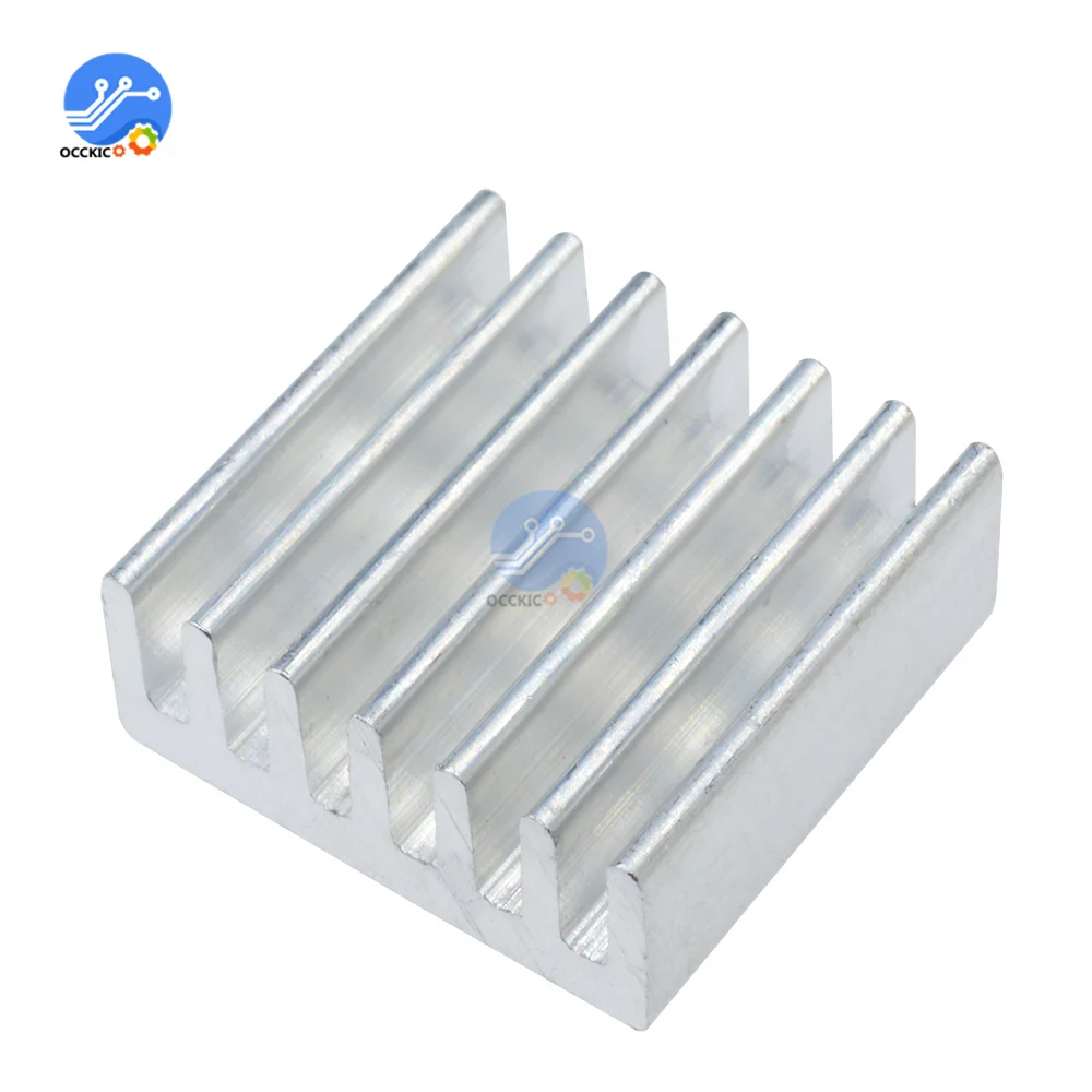 Dissipatore di calore del dissipatore di calore di alluminio del radiatore del dispositivo di raffreddamento del Computer 5pcs per i cuscinetti di raffreddamento di dissipazione del calore del Chip elettronico 14*14*6mm