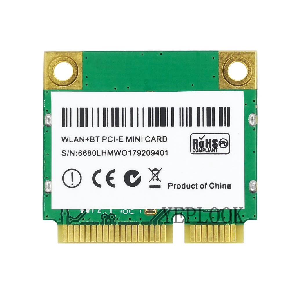 무선 AC 8265 미니 PCIe 하프 사이즈 네트워크 카드, 듀얼 밴드 2.4G, 5Ghz, 802.11ac, 2x2 와이파이, 블루투스 4.2, 8265HMW, 8265AC, 867Mbps