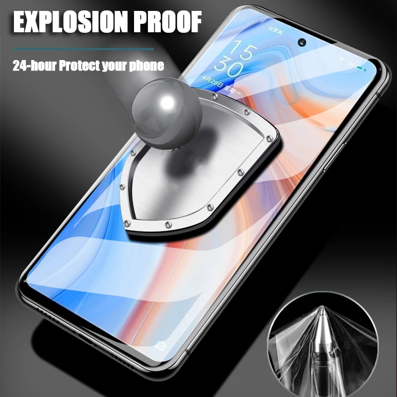 Hydrogel Film for OPPO Realme 8 5 6 7 Pro Q3 Gt 5g XT X2 Realmi 8i C3 Reno 3 4 Lite Se 4z 6z 5z 2 2z Screen Protector Film