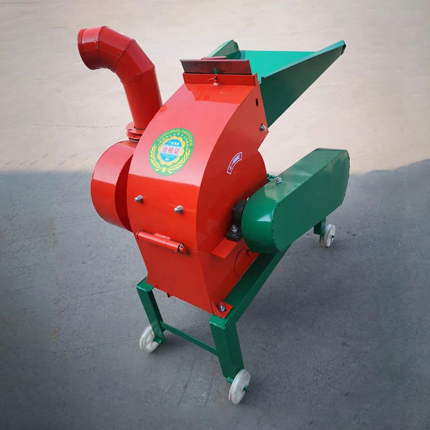 4KW Hammer-Type Feed Grinder Corn Straw Crusher Fodder Straw Grain Shredder Poultry Feed Grinding Mill Machine With Motor 220V