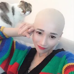 Funny Party Cosplay Latex Skin Fake Bald Head Unisex Fancy Movie Party Dress Skin Cap head Wig Cap Crossdress fancy dress up