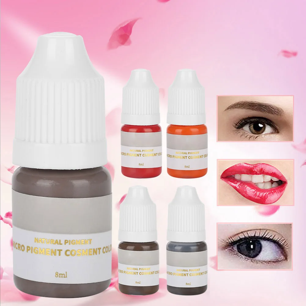 Professional Safe Microblading Plant Pigment Ink Semi-Permanent Makeup Eyebrow Lips Eye Line Body Makeup Beauty Art Tattoo Color - Image 2