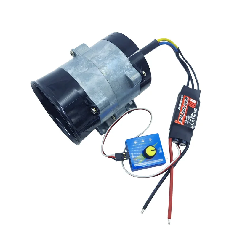 high-speed ducted fan metal inner rotor brushless DC motor turbine three-phase fan blower disassembly 12V 16.5A