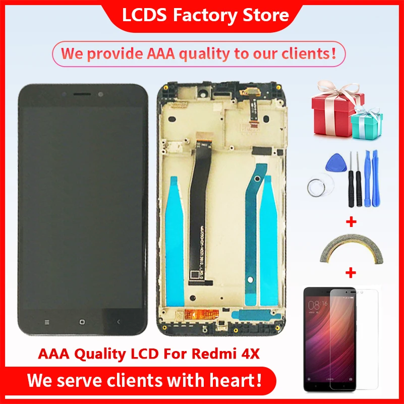 

5.0" AAA Quality LCD For Xiaomi Redmi 4X LCD With Frame Screen For Redmi 4X LCD With Frame Display Screen 1280*720