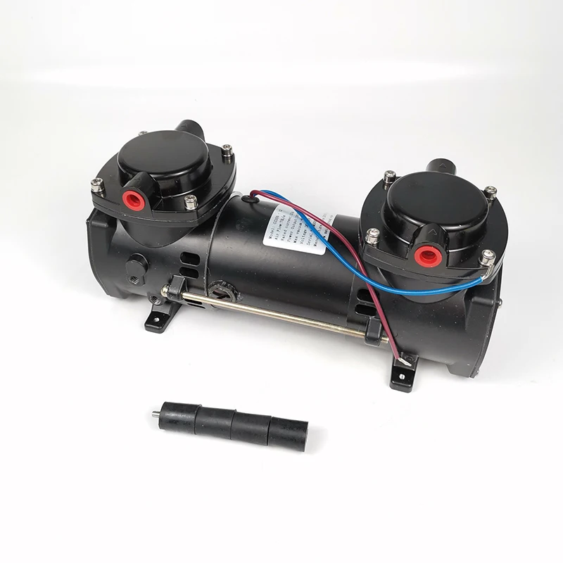 GZ-35B-12 12v/24v 160w 70L/min air flow Double Head DC Brush Diaphragm Compressor Pump Electric Vacuum Pump