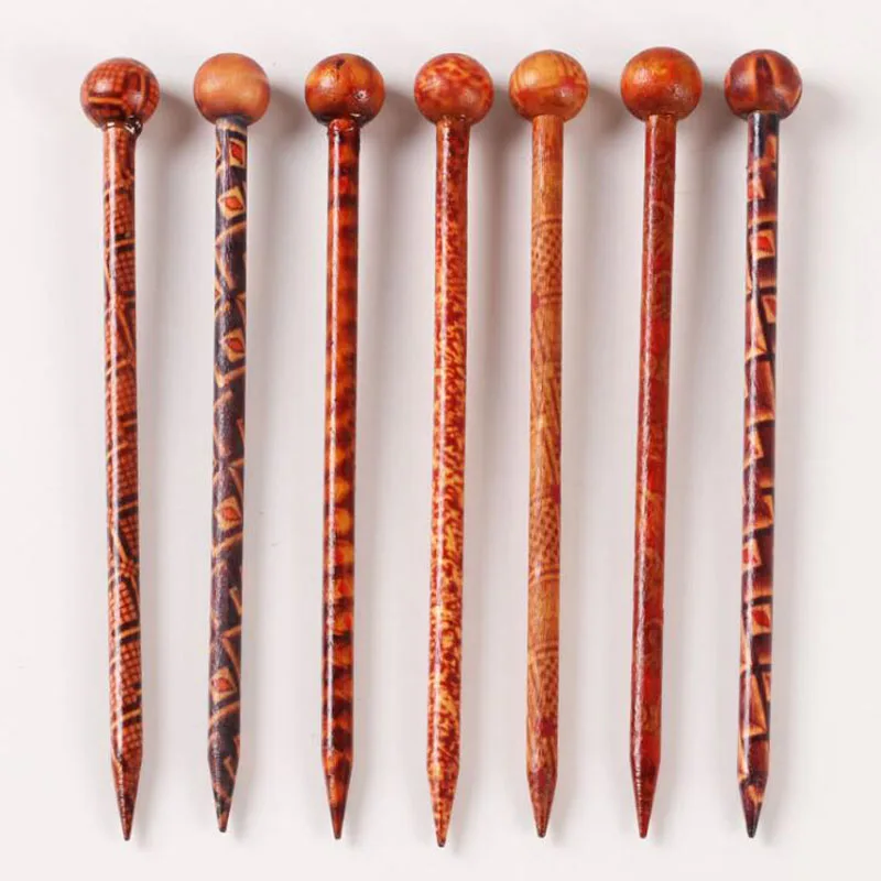 

120pcs Retro Chinese Style Natural Wood Hair Stick Chopstick Hairpin for Girl Women Birthday Wedding Party Gift