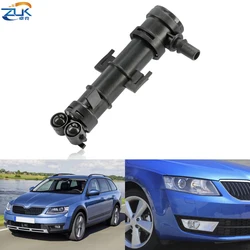 ZUK Front Headlight Washer Nozzle For Skoda Octavia III MK3 5E3 NL3 NR3 2013-2017 Headlamp Water Spray Jet 5E0955965 5E0955966
