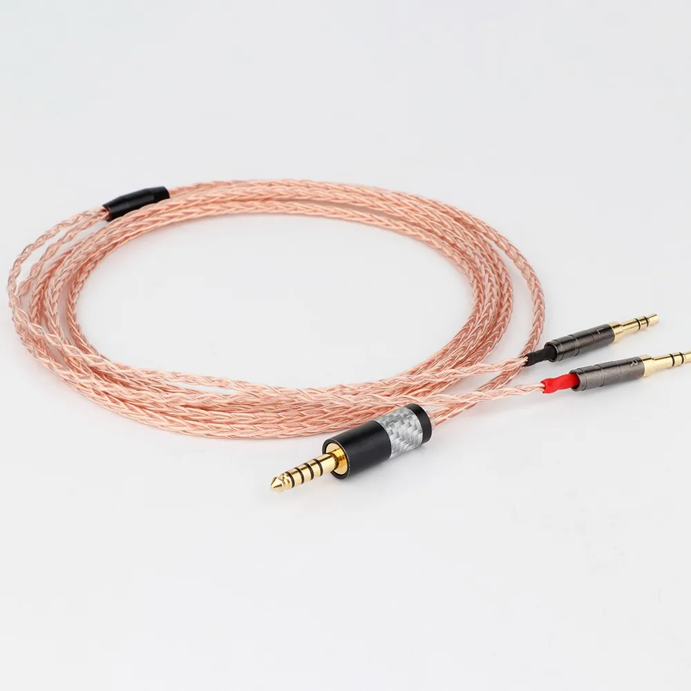 4 pin Xlr 4.4 2.5mm 8 Cores Headphone Earphone Cable For 3.5 Hifiman Ananda sundara HE1000se HE6se he400 Z7M2