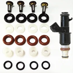 4set fuel injector repair kit for honda injection oem #16450 RCA-A01 16450PPAA01 15810-RAA-A01 replace filter orings washer caps