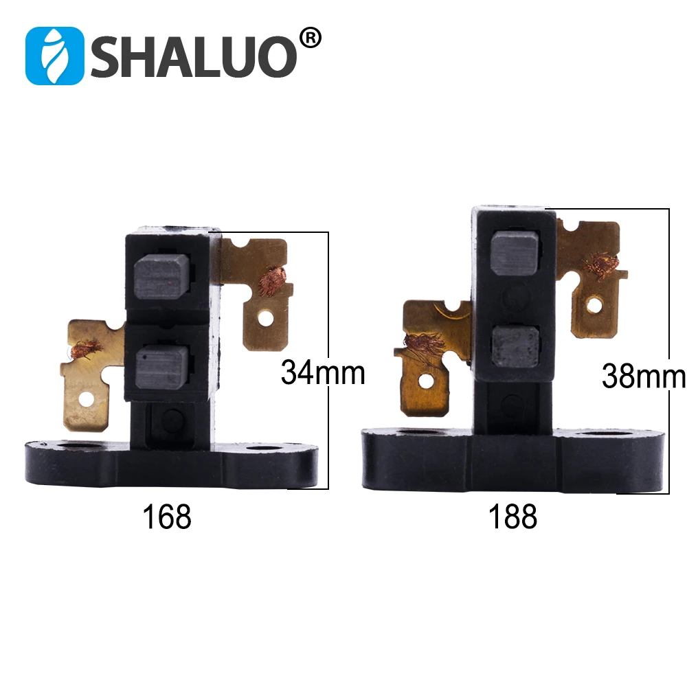 10pcs 4pcs 3kw 8kw Gasolina Generator Carbon Brush Holder Copper Carbon Electric Motor Regulator Brushes Generator Accessories
