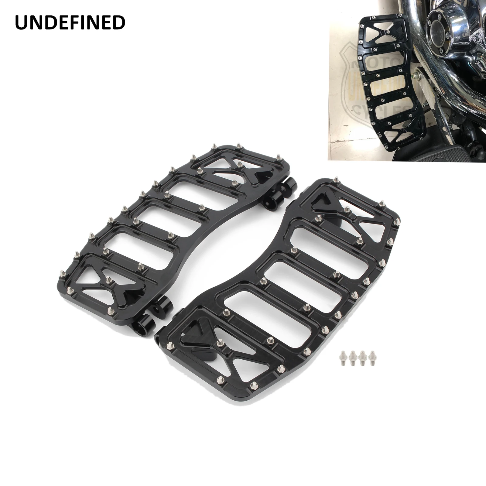 Motorcycle MX Floorboards Front Foot Pegs Footrest Pedal For Harley Touring Road King Electra Street Glide Softail FL Dyna FLD