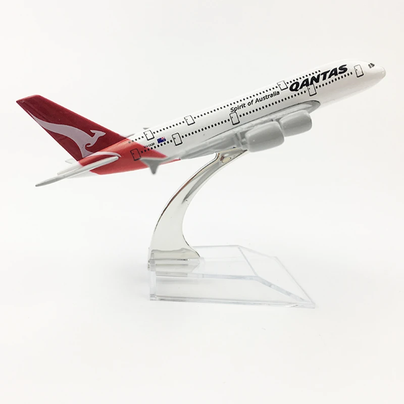 

1:400 Scale 16cm Qantas Airways Airlines Airbus A380 Metal Alloy Airplanes Aircraft Model Decoration Plane Kids Gift Collectible