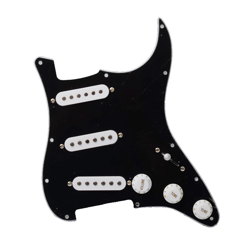 

Электрическая Гитара Pickguard и белая SSH загруженная Предварительно Проводная сборка царапин