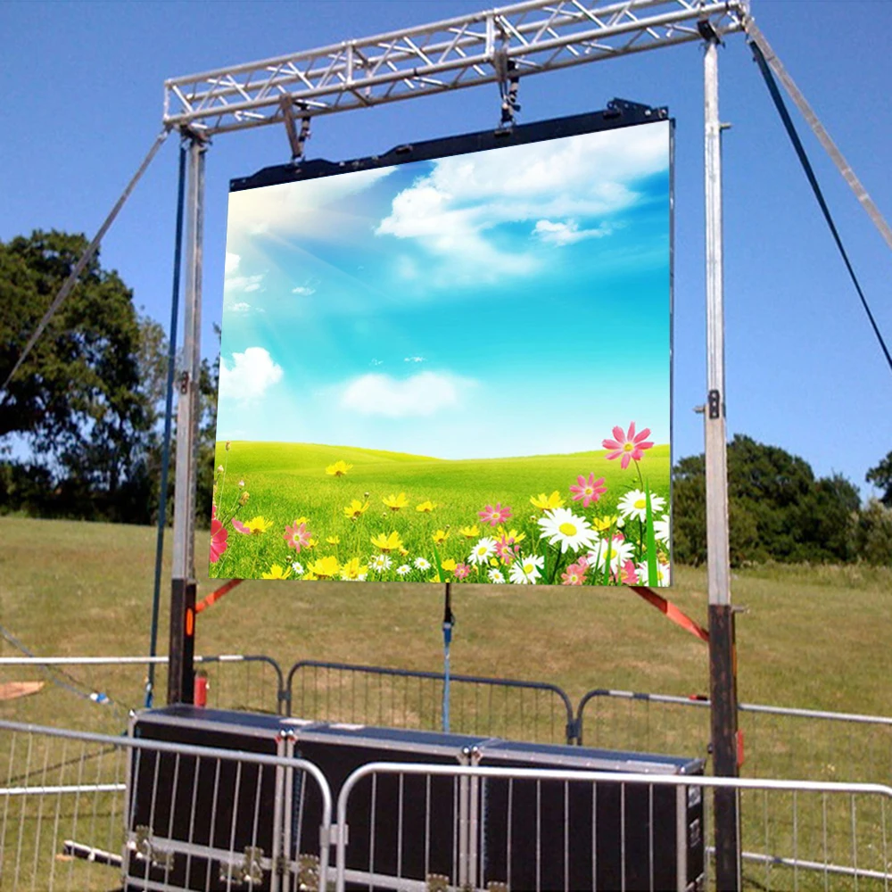 

P4.81 500x500mm Die-cast Aluminum Cabinet LED Video Wall Outdoor Waterproof LED Display Screen Panel Made in Shenzhen