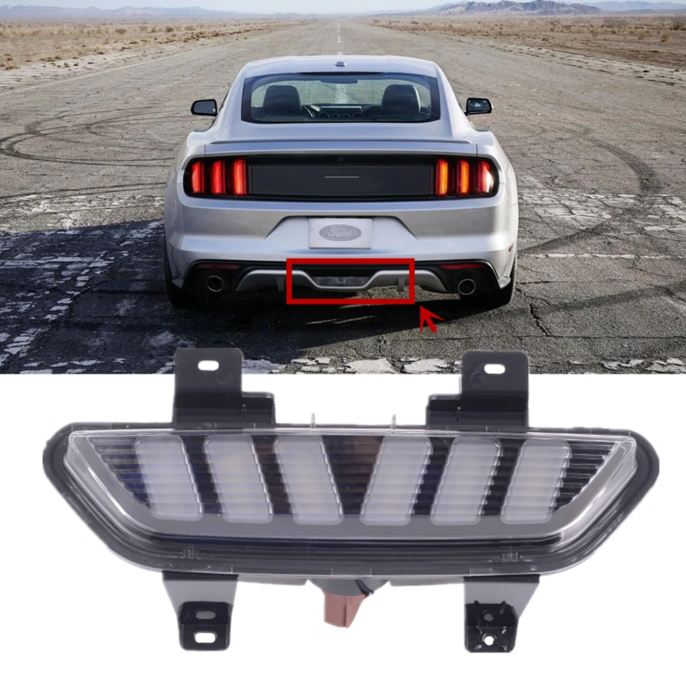 

For 2015-2018 Ford Mustang Car LED Rear Bumper Light Brake Taillight Reflector Warning Lamp USA/ EU Version