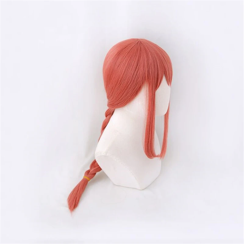

Anime Makima Cosplay Wigs Red Braided Long Heat Resistant Synthetic Hair Halloween Party Role Play + Free Hairnet