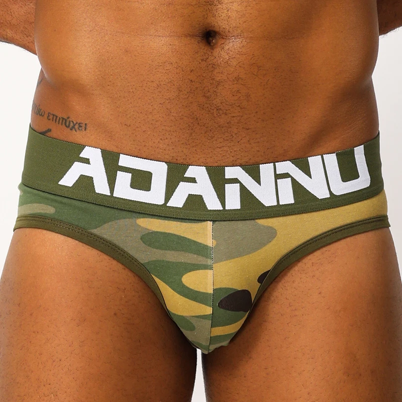 ADANNU Brand Sexy Gay Jockstrap Men Underwear Breathable Cotton Male Panties Cueca Tanga Men\'s Thongs G-String Sissy Lingerie