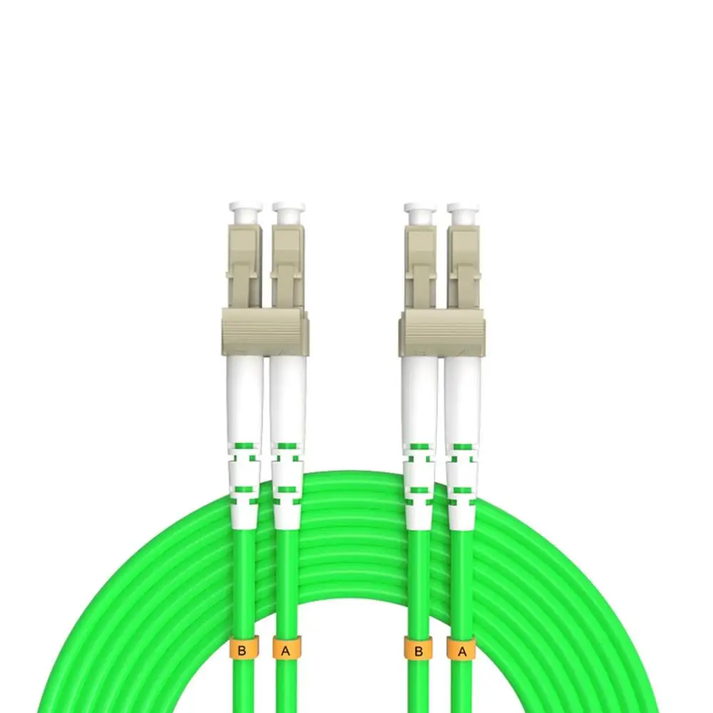 

5Meters LC-LC Duplex 50/125 Multimode OM5 Fiber Optical Cable Green 40GB 100 Gigabit LC to LC Patch Cord Jumper