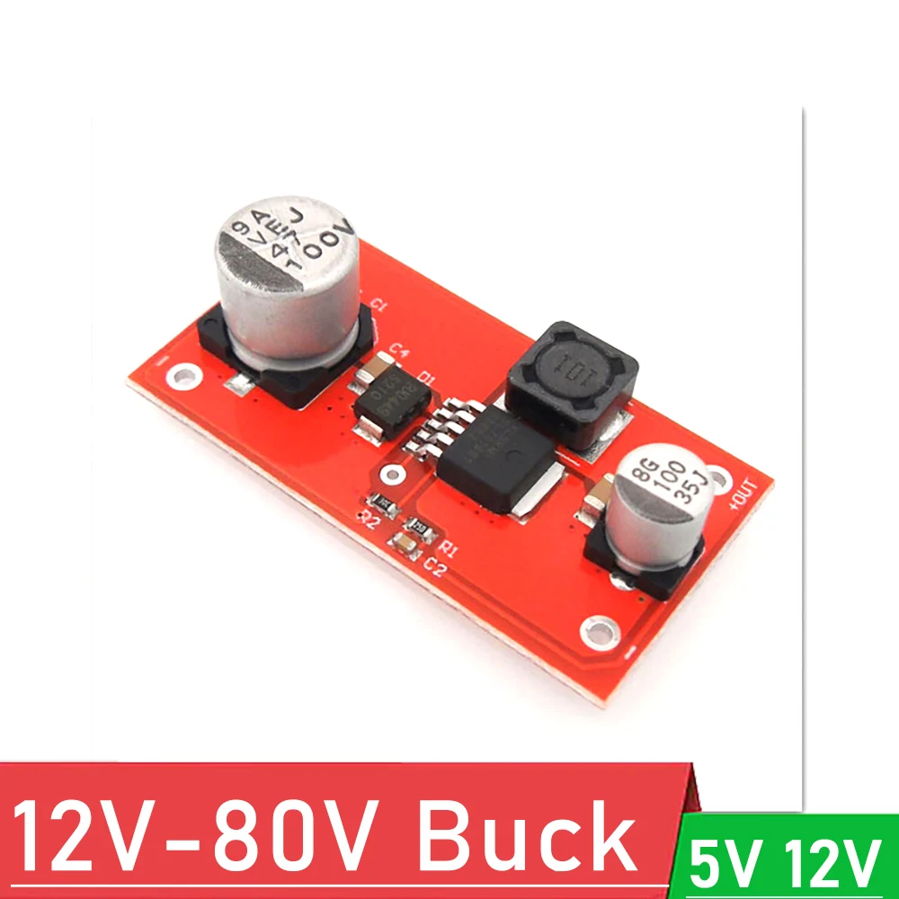 DC-DC Buck Converter power Supply module 12V-80V 15V 19V 24V 36V 48V 60V 72V TO 5V 12V lithium Battery Voltage Regulator Control