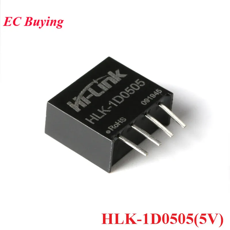 DC-DC Isolated Non-regulated DC DC Power Supply Module 5V 12V 24V to 5V 1W DC to DC SIP HLK-1D1205 1D2405 1D1212 1D0505 1D0505A