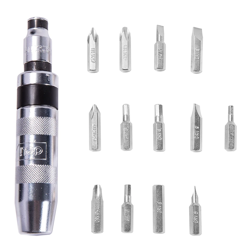 deli Impact Industrial Driver Screwdriver Professional Screwdriver Set Hand Tools For Loosening Bolts Stubborn Fasteners